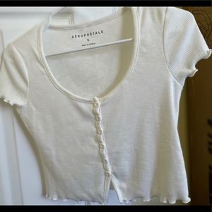 NWOT White crop top